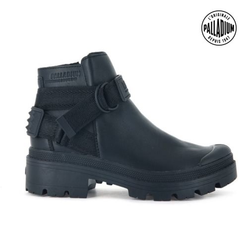 Dámské Boty Palladium Pallabase Rockboot L Černé | CZ JWM-40C